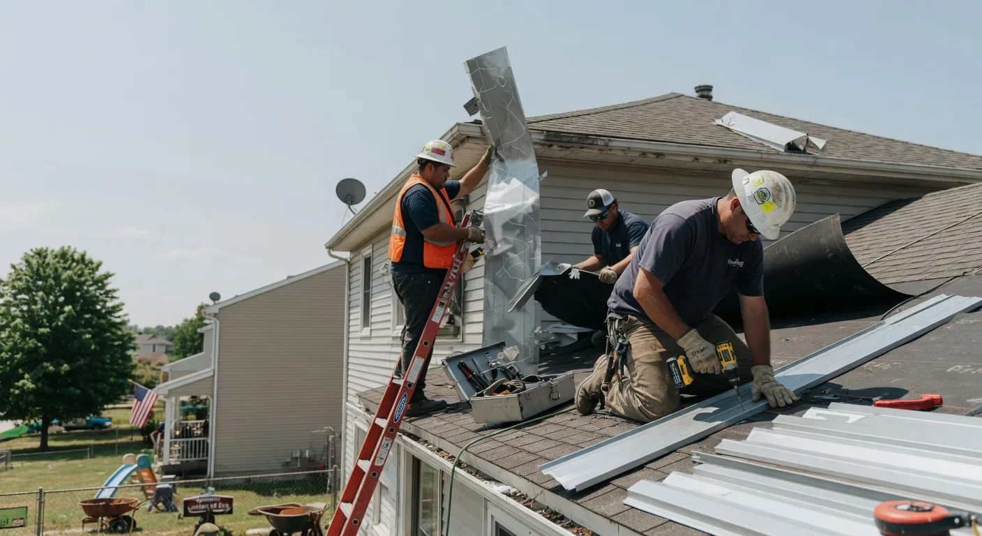 Storm Damage Metal Roof Repair in Sugar Valley, GA